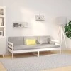 Lova, baltos spalvos, 90x190cm, pušies medienos masyvas