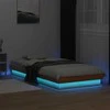 Lova LED lovos rėmas, vaško rudas, 90x190cm, pušies medienos masyvas