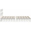Lova Lovos rėmas be čiužinio, baltas, 120x190cm, pušies masyvas