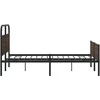 Lova Lovos rėmas be čiužinio, rudas ąžuolo, 150x200cm, metalas