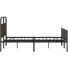 Lova Lovos rėmas be čiužinio, rudas ąžuolo, 160x200cm, metalas