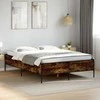 Lova Lovos rėmas, dūminio ąžuolo, 140x200cm, mediena ir metalas