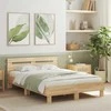 Lova Lovos rėmas su galvūgaliu, ąžuolo, 135x190cm, apdirbta mediena
