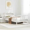 Lova Lovos rėmas su galvūgaliu be čiužinio, baltas, 90x200cm
