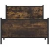 Lova Lovos rėmas be čiužinio, dūminio ąžuolo, 100x200cm, metalas