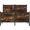 Lova Lovos rėmas be čiužinio, dūminio ąžuolo, 120x200cm, metalas