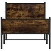 Lova Lovos rėmas be čiužinio, dūminio ąžuolo, 80x200cm, metalas