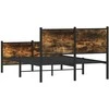 Lova Lovos rėmas be čiužinio, dūminio ąžuolo, 120x200cm, metalas