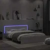Lova Lovos rėmas su galvūgaliu ir LED, baltos spalvos, 160x200cm