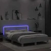 Lova Lovos rėmas su galvūgaliu ir LED, baltos spalvos, 140x200cm