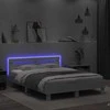 Lova Lovos rėmas su galvūgaliu ir LED, baltos spalvos, 150x200cm
