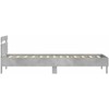 Lovos rėmas su galvūgaliu ir LED lemputėmis, betono, 75x190cm