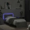 Lova Lovos rėmas su galvūgaliu ir LED lemputėmis, betono, 90x200cm