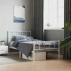 Lova Lovos rėmas su galvūgaliu/kojūgaliu, baltas, 90x200cm, metalas