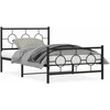 Lova Lovos rėmas su galvūgaliu/kojūgaliu, juodas, 107x203cm, metalas