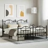 Lova Lovos rėmas su galvūgaliu/kojūgaliu, juodas, 183x213cm, metalas