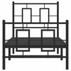 Lova Lovos rėmas su galvūgaliu/kojūgaliu, juodas, 75x190cm, metalas