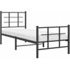 Lova Lovos rėmas su galvūgaliu/kojūgaliu, juodas, 75x190cm, metalas