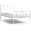 Lova Lovos rėmas su galvūgaliu/kojūgaliu, baltas, 107x203cm, metalas