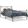 Lova Lovos rėmas su galvūgaliu/kojūgaliu, juodas, 107x203cm, metalas