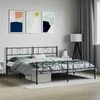 Lova Lovos rėmas su galvūgaliu/kojūgaliu, juodas, 180x200cm, metalas