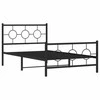 Lova Lovos rėmas su galvūgaliu/kojūgaliu, juodas, 107x203cm, metalas