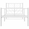 Lova Lovos rėmas su galvūgaliu/kojūgaliu, baltas, 107x203cm, metalas