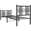 Lova Lovos rėmas su galvūgaliu/kojūgaliu, juodas, 75x190cm, metalas
