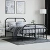 Lova Lovos rėmas su galvūgaliu/kojūgaliu, juodas, 120x190cm, metalas