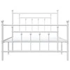 Lova Lovos rėmas su galvūgaliu/kojūgaliu, baltas, 107x203cm, metalas