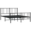 Lova Lovos rėmas su galvūgaliu/kojūgaliu, juodas, 135x190cm, metalas