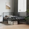 Lova Lovos rėmas su galvūgaliu/kojūgaliu, juodas, 107x203cm, metalas