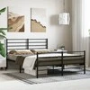 Lova Lovos rėmas su galvūgaliu/kojūgaliu, juodas, 120x200cm, metalas