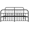 Lova Lovos rėmas su galvūgaliu/kojūgaliu, juodas, 183x213cm, metalas