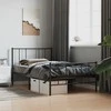 Lova Lovos rėmas su galvūgaliu/kojūgaliu, juodas, 75x190cm, metalas