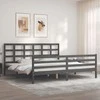 Lova Lovos rėmas su galvūgaliu, pilkas, 200x200cm, medienos masyvas