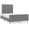 Lova Lovos rėmas be čiužinio, tamsiai pilkas, 120x190cm, audinys