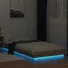 Lova Lovos rėmas su LED, ąžuolo, 75x190cm, apdirbta mediena