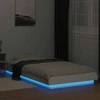 Lova Lovos rėmas su LED, baltas, 90x190cm, apdirbta mediena