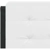 Lova Lovos rėmas su LED, juodas ir baltas, 140x190cm, dirbtinė oda