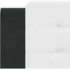 Lova Lovos rėmas su LED, juodas ir baltas, 180x200cm, dirbtinė oda
