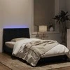 Lova Lovos rėmas su LED, juodos spalvos, 100x200cm, aksomas