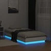 Lova Lovos rėmas su LED lemputėmis, baltos spalvos, 75x190cm