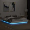 Lova Lovos rėmas su LED lemputėmis, baltos spalvos, 180x200cm