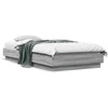 Lova Lovos rėmas su LED lemputėmis, pilkos ąžuolo spalvos, 90x200cm