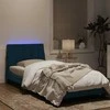 Lova Lovos rėmas su LED, mėlynos spalvos, 80x200cm, aksomas