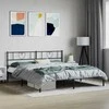 Lova Metalinis lovos rėmas su galvūgaliu, juodos spalvos, 180x200cm