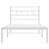 Lova Metalinis lovos rėmas su galvūgaliu, baltos spalvos, 100x200cm