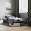 Lova Metalinis lovos rėmas su galvūgaliu, juodos spalvos, 75x190cm