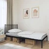 Lova Metalinis lovos rėmas su galvūgaliu, juodos spalvos, 100x200cm